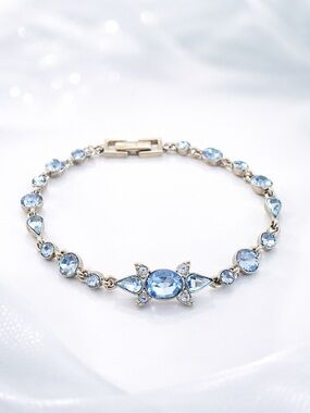 Givenchy Elegant Blue Gemstone Bracelet.